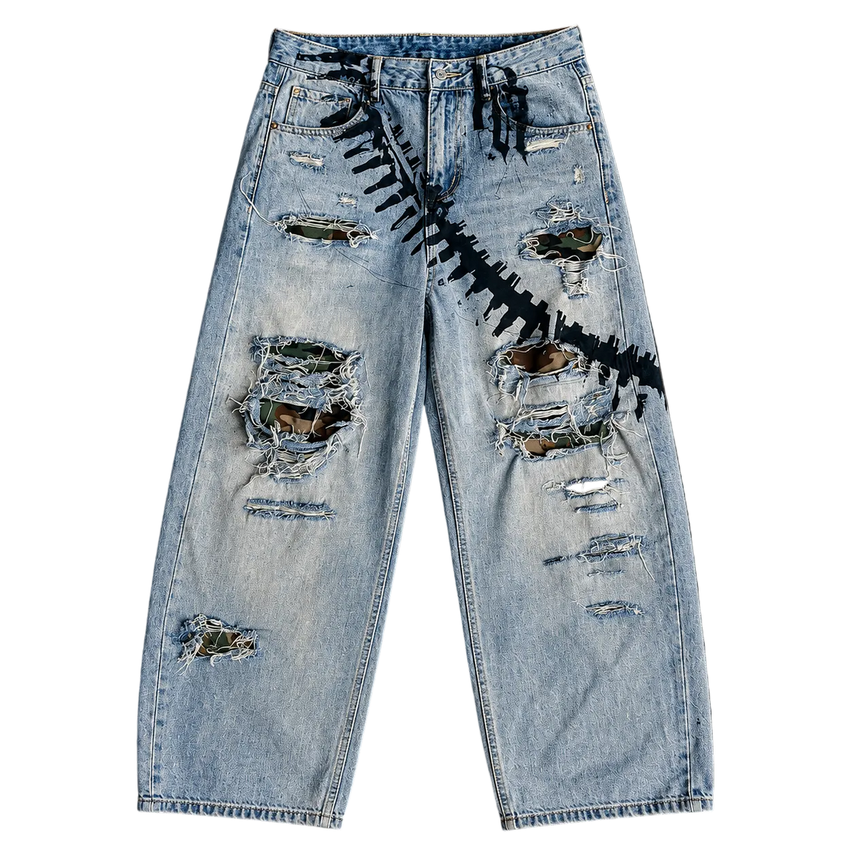 Doomsday Green Camo Denim