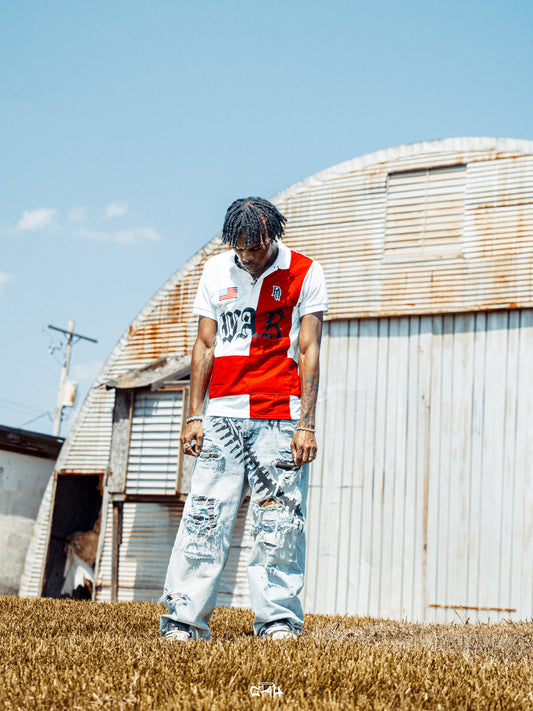 WAR Paneled Polo
